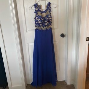 Blue prom dress